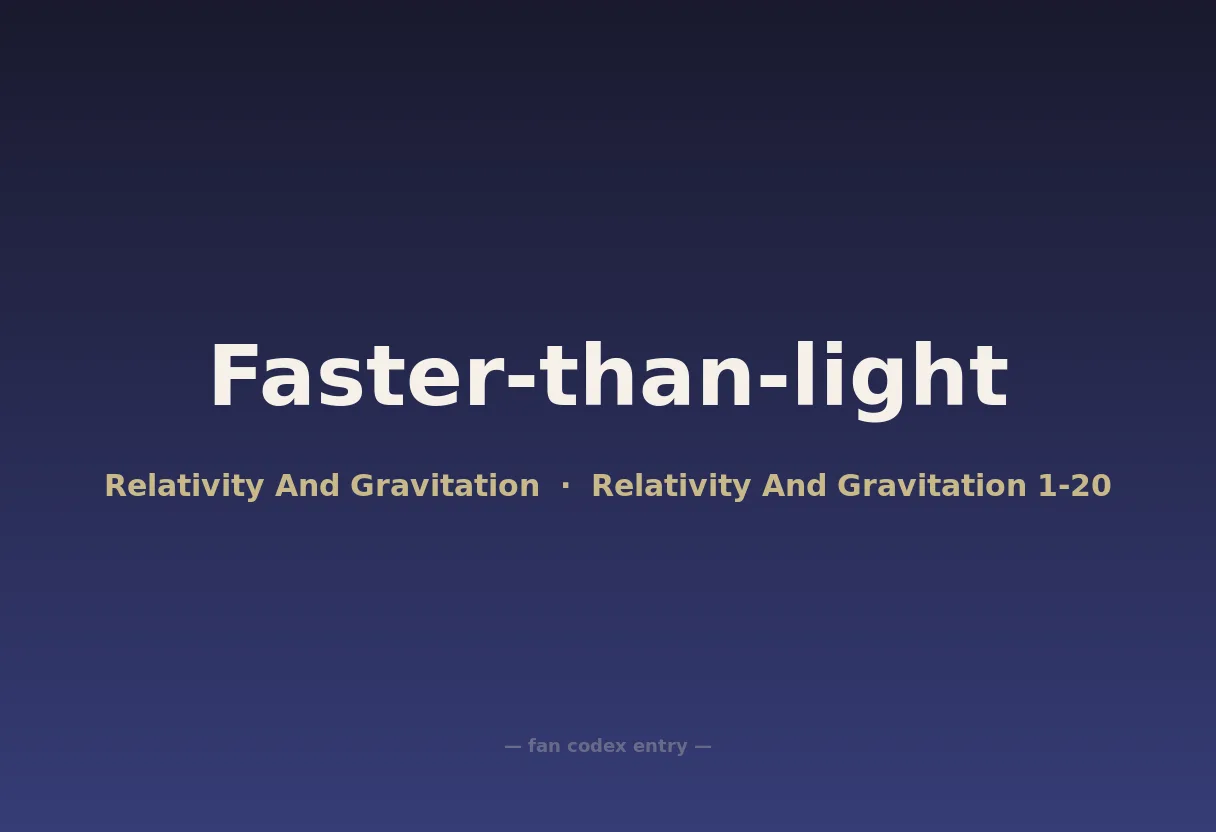 Faster-than-light